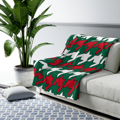 Mexico Retro Houndstooth Blanket Throw