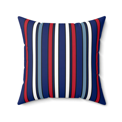 Falkland Islands Retro Stripes Cushion Pillow