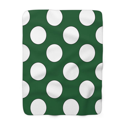 Saudi Arabia Retro Polka Dots Blanket Throw
