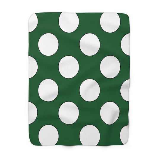 Saudi Arabia Retro Polka Dots Blanket Throw