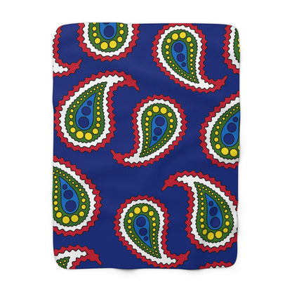 Pitcairn Retro Paisley Blanket Throw