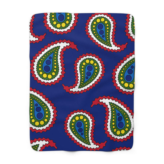 Pitcairn Retro Paisley Blanket Throw