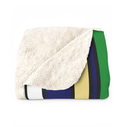 Cayman Islands Retro Stripes Blanket Throw