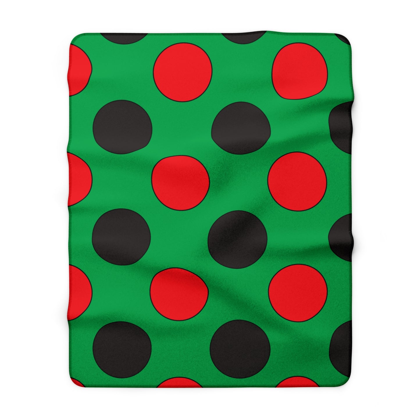 Martinique Retro Polka Dots Blanket Throw