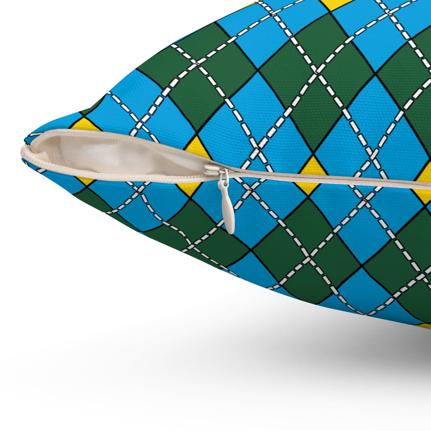 Rwanda Retro Argyle Cushion Pillow