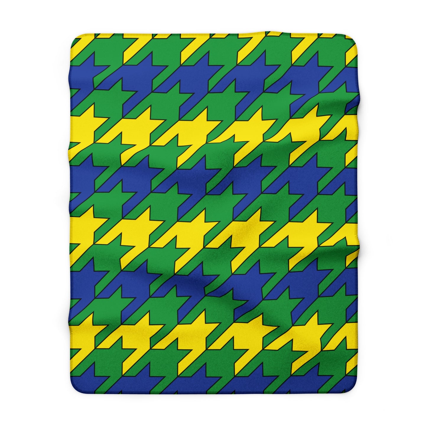Brazil Retro Houndstooth Blanket Throw