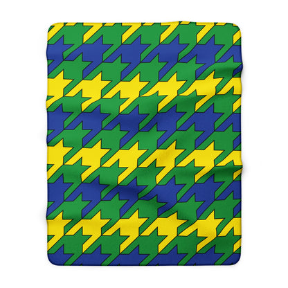 Brazil Retro Houndstooth Blanket Throw