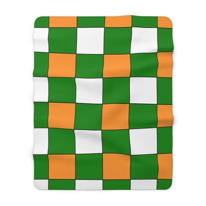 India Retro Check Blanket Throw