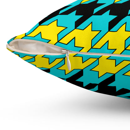 Bahamas Retro Houndstooth Cushion Pillow