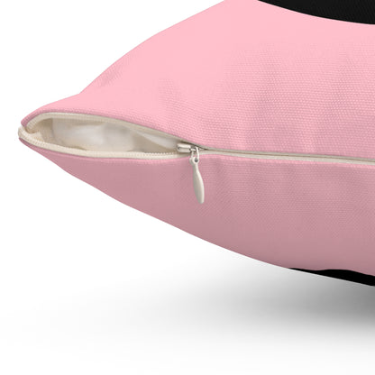 Pink, Black Retro Target Cushion Pillow