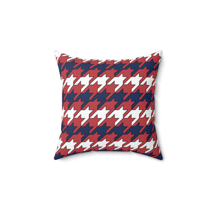United States Minor Outlying Islands Retro Houndstooth Cushion Pillow