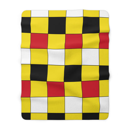Brunei Darussalam Retro Check Blanket Throw