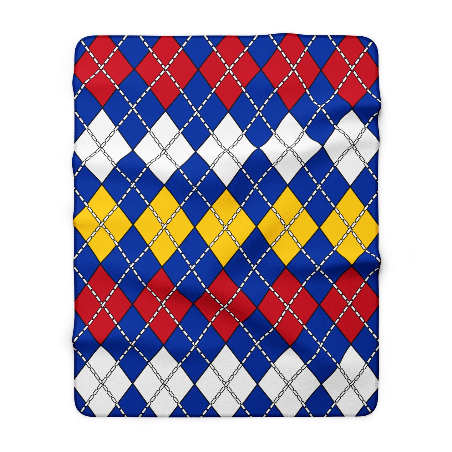 Philippines Retro Argyle Blanket Throw