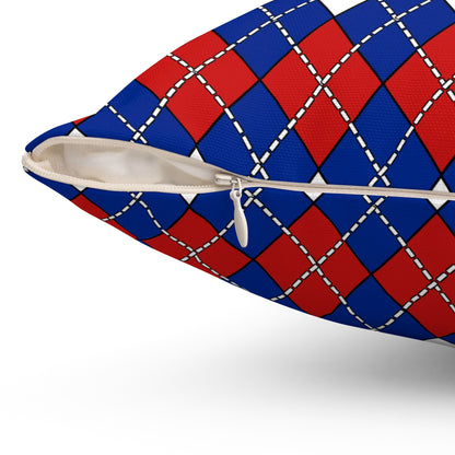 Cuba Retro Argyle Cushion Pillow