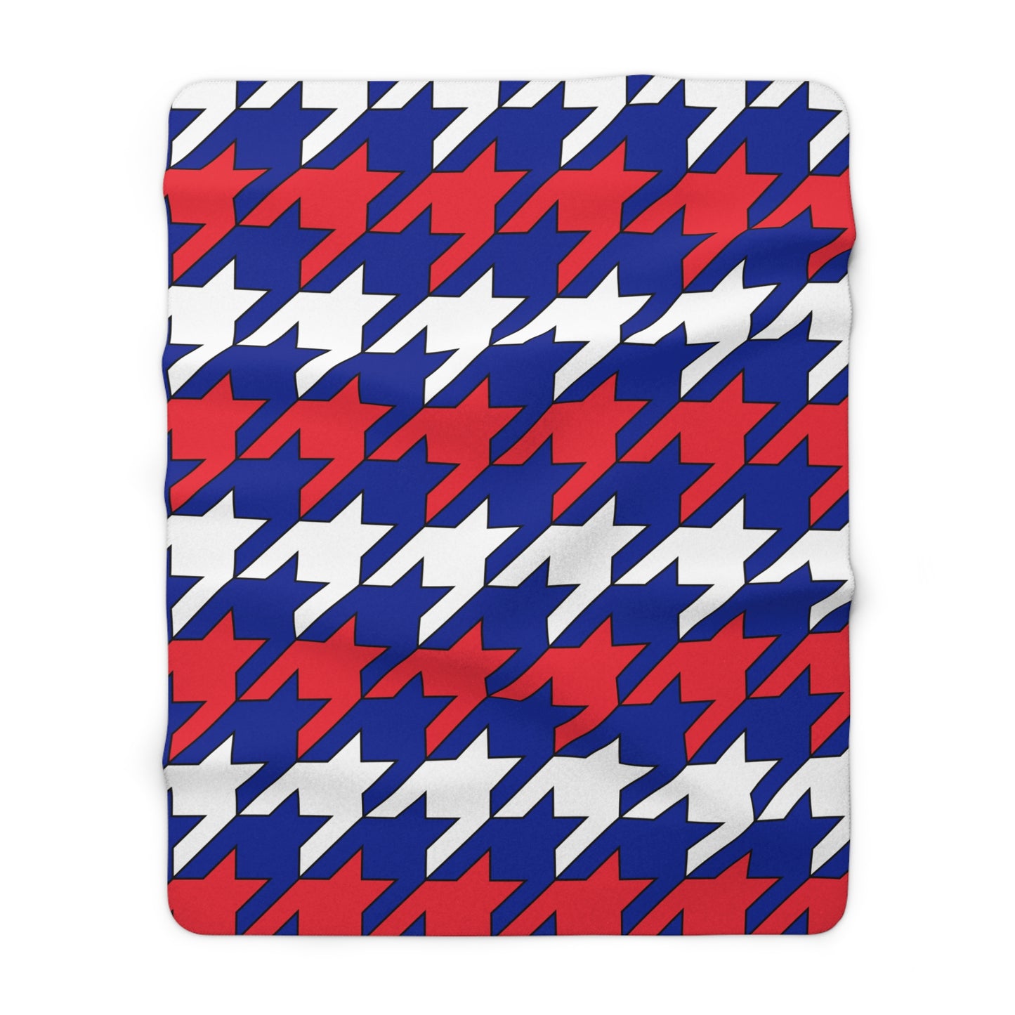 French Southern Territories Retro Houndstooth Blanket Throw