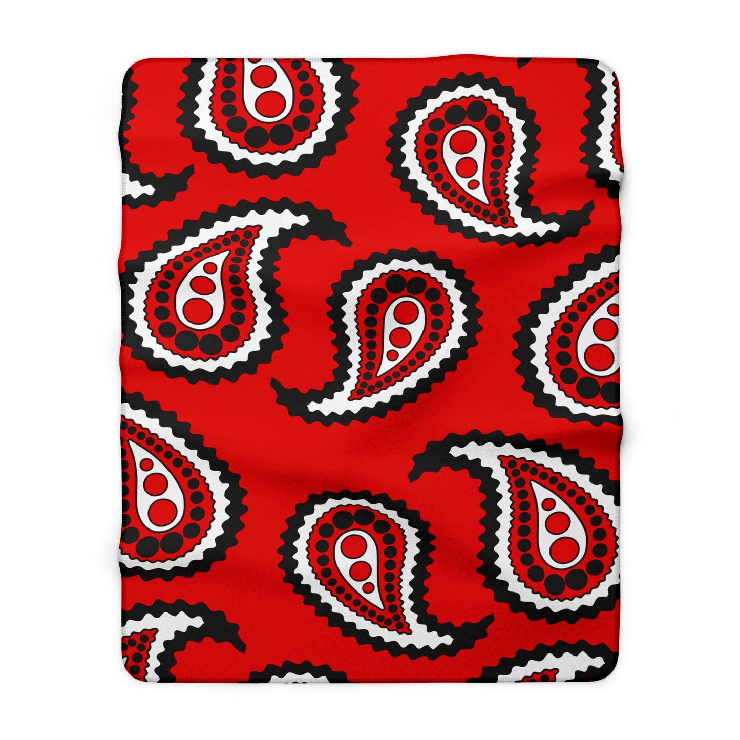 Trinidad And Tobago Retro Paisley Blanket Throw