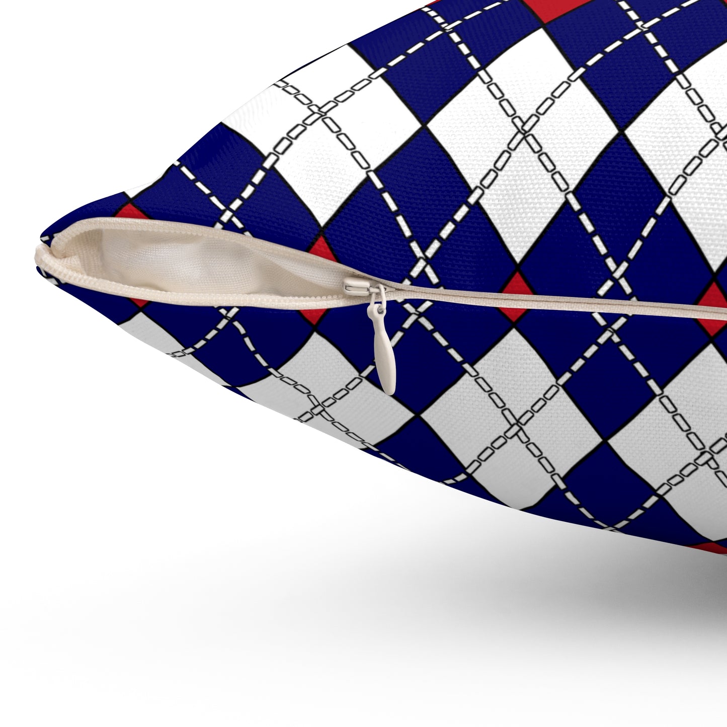 American Samoa Retro Argyle Cushion Pillow