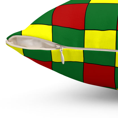 Senegal Retro Check Cushion Pillow
