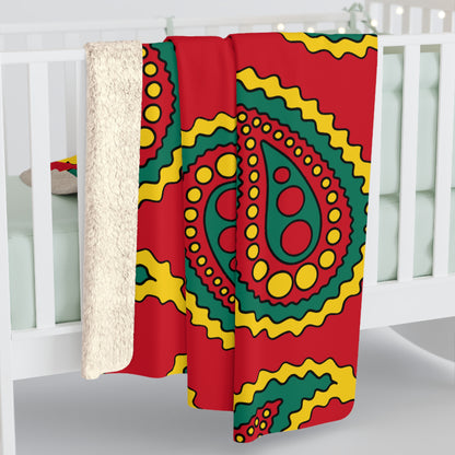 Grenada Retro Paisley Blanket Throw