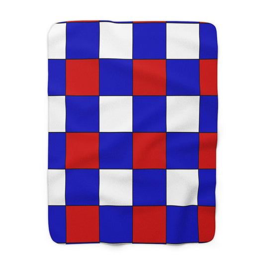 Slovenia Retro Check Blanket Throw