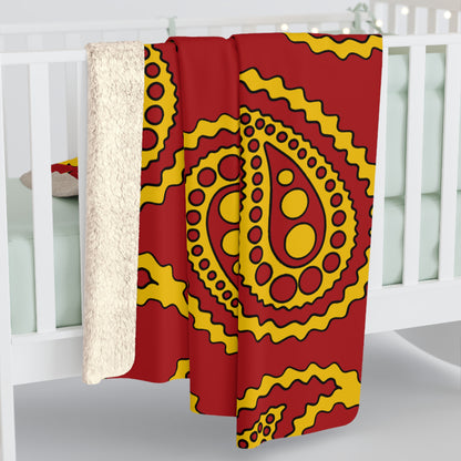 Spain Retro Paisley Blanket Throw