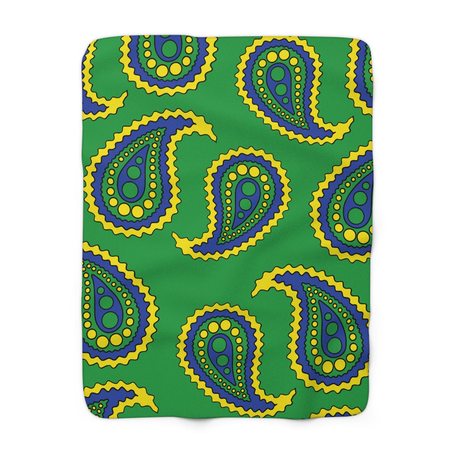 Brazil Retro Paisley Blanket Throw