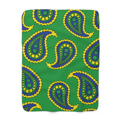 Brazil Retro Paisley Blanket Throw