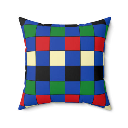 South Sudan Retro Check Cushion Pillow