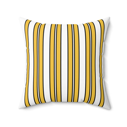 United States Virgin Islands Retro Stripes Cushion Pillow