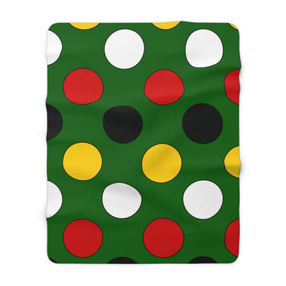 Zimbabwe Retro Polka Dots Blanket Throw
