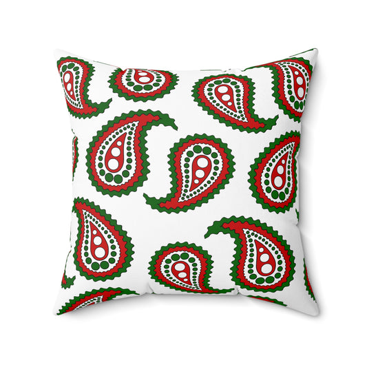 Tajikistan Retro Paisley Cushion Pillow