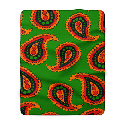Zambia Retro Paisley Blanket Throw