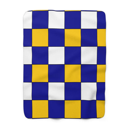 Bosnia And Herzegovina Retro Check Blanket Throw