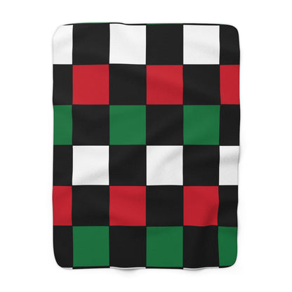 Syria Retro Check Blanket Throw