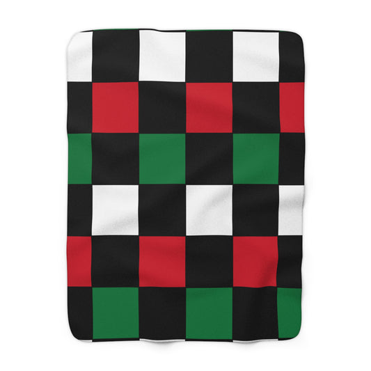 Syria Retro Check Blanket Throw