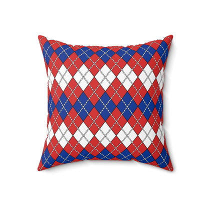 Bouvet Island Retro Argyle Cushion Pillow