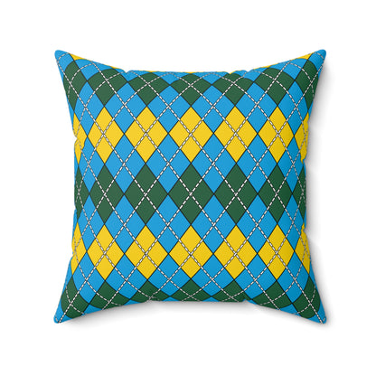 Rwanda Retro Argyle Cushion Pillow