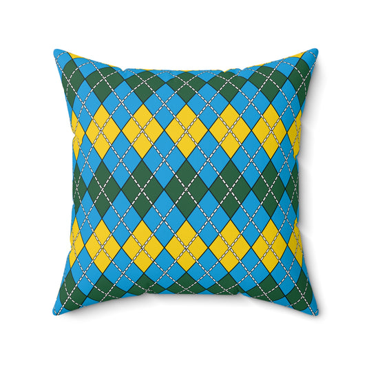 Rwanda Retro Argyle Cushion Pillow