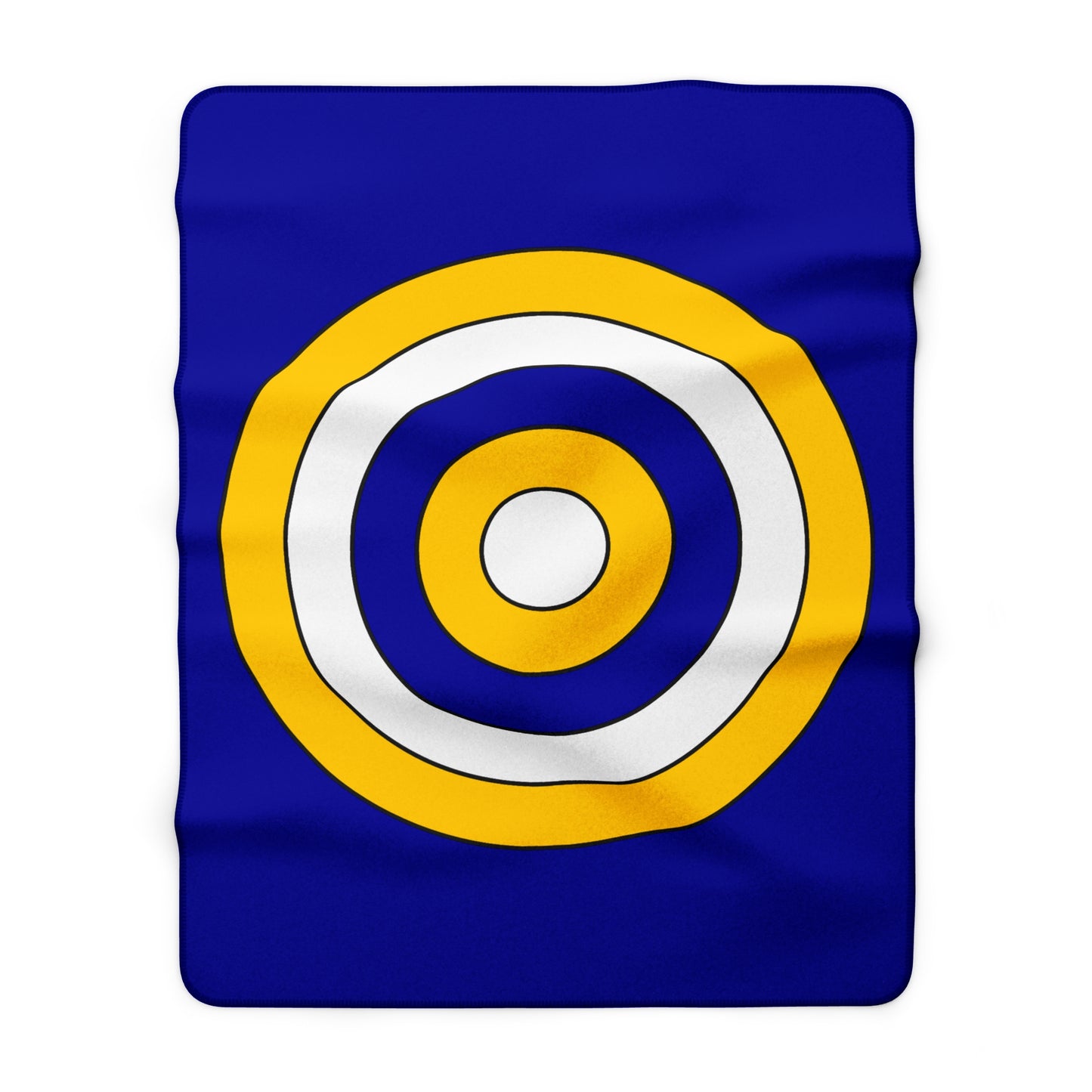 Bosnia And Herzegovina Retro Target Blanket Throw