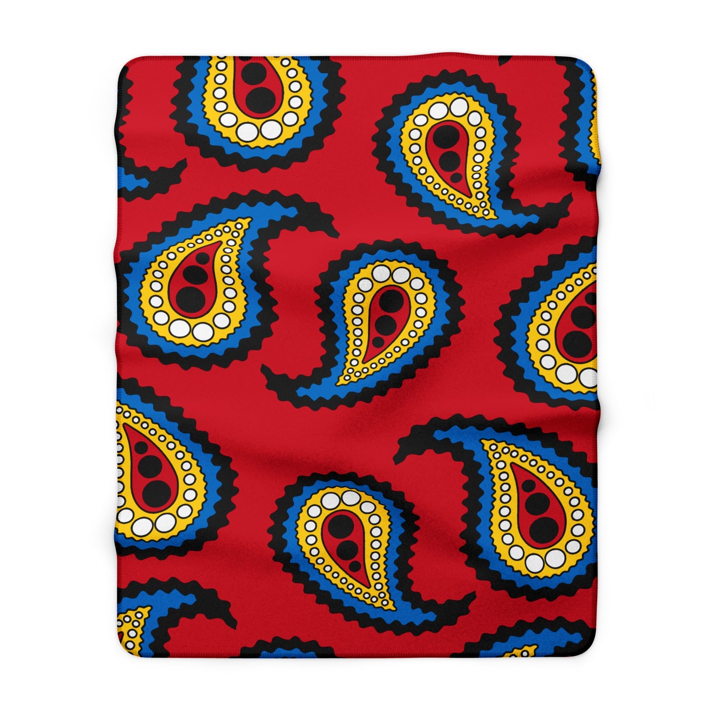 Antigua And Barbuda Retro Paisley Blanket Throw