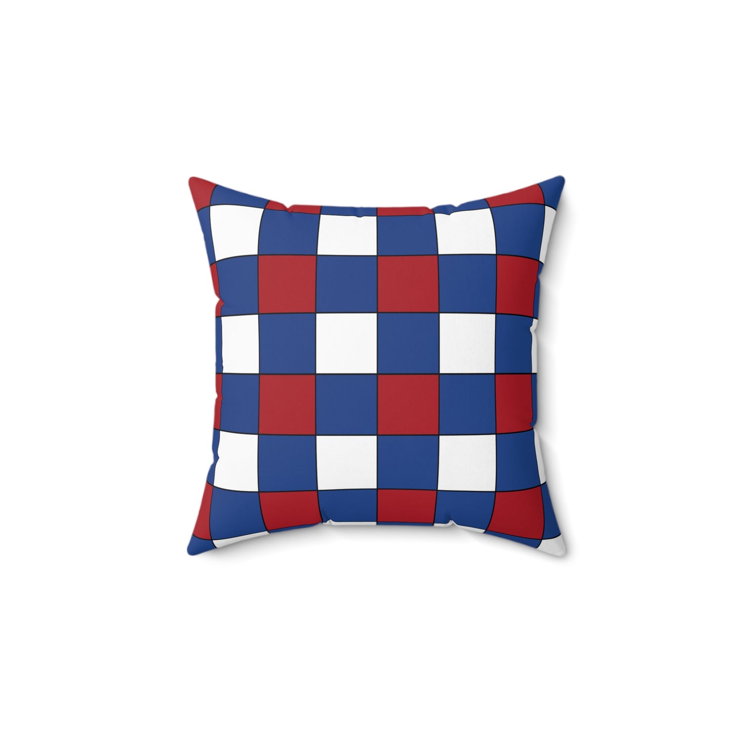 Caribbean Netherlands Retro Check Cushion Pillow