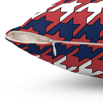 United States of America (USA) Retro Houndstooth Cushion Pillow