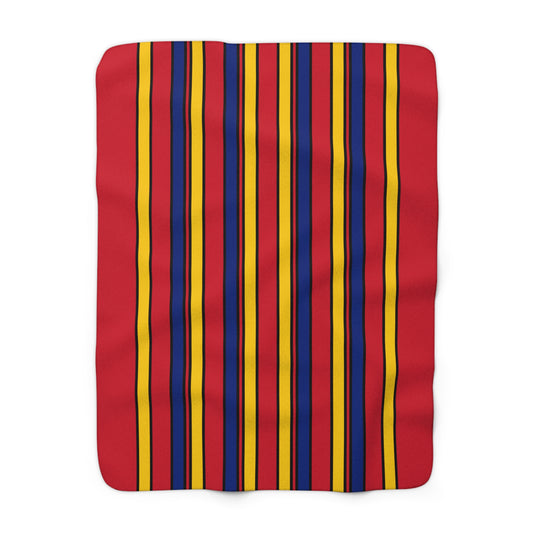 Venezuela Retro Stripes Blanket Throw