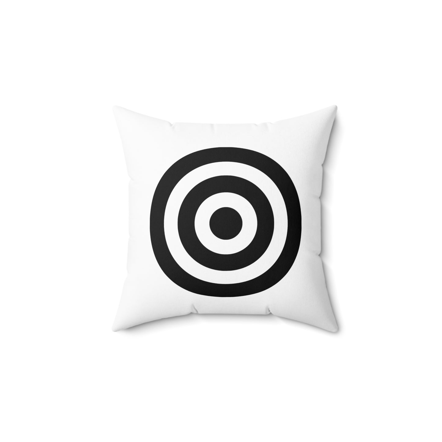 White, Black Retro Target Cushion Pillow