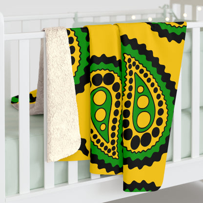 Jamaica Retro Paisley Blanket Throw