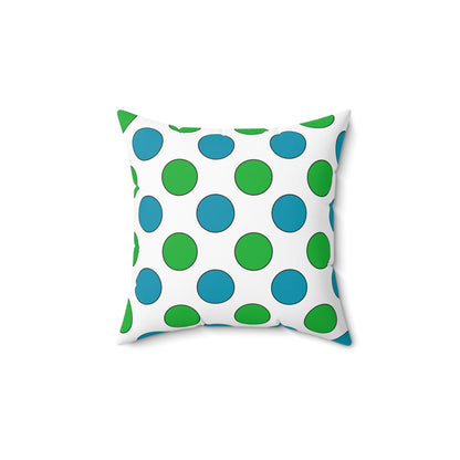 Uzbekistan Retro Polka Dots Cushion Pillow