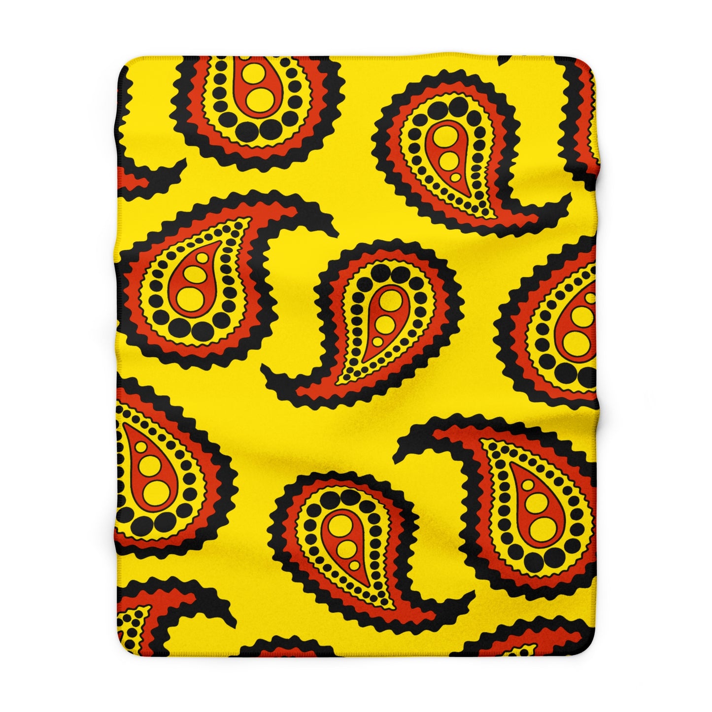 Uganda Retro Paisley Blanket Throw