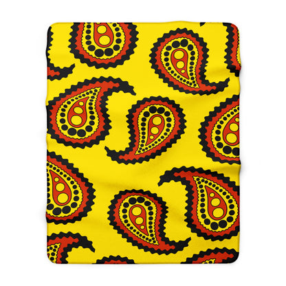 Uganda Retro Paisley Blanket Throw