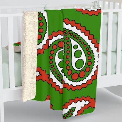 Hungary Retro Paisley Blanket Throw