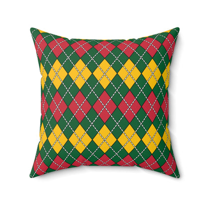 Mauritania Retro Argyle Cushion Pillow